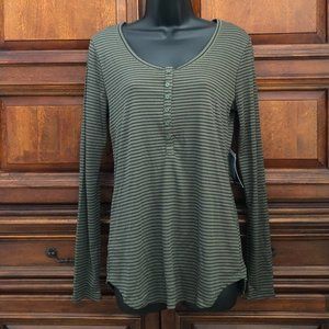 Olive Black Long-sleeved Shirt